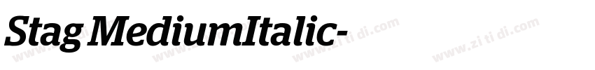Stag MediumItalic字体转换